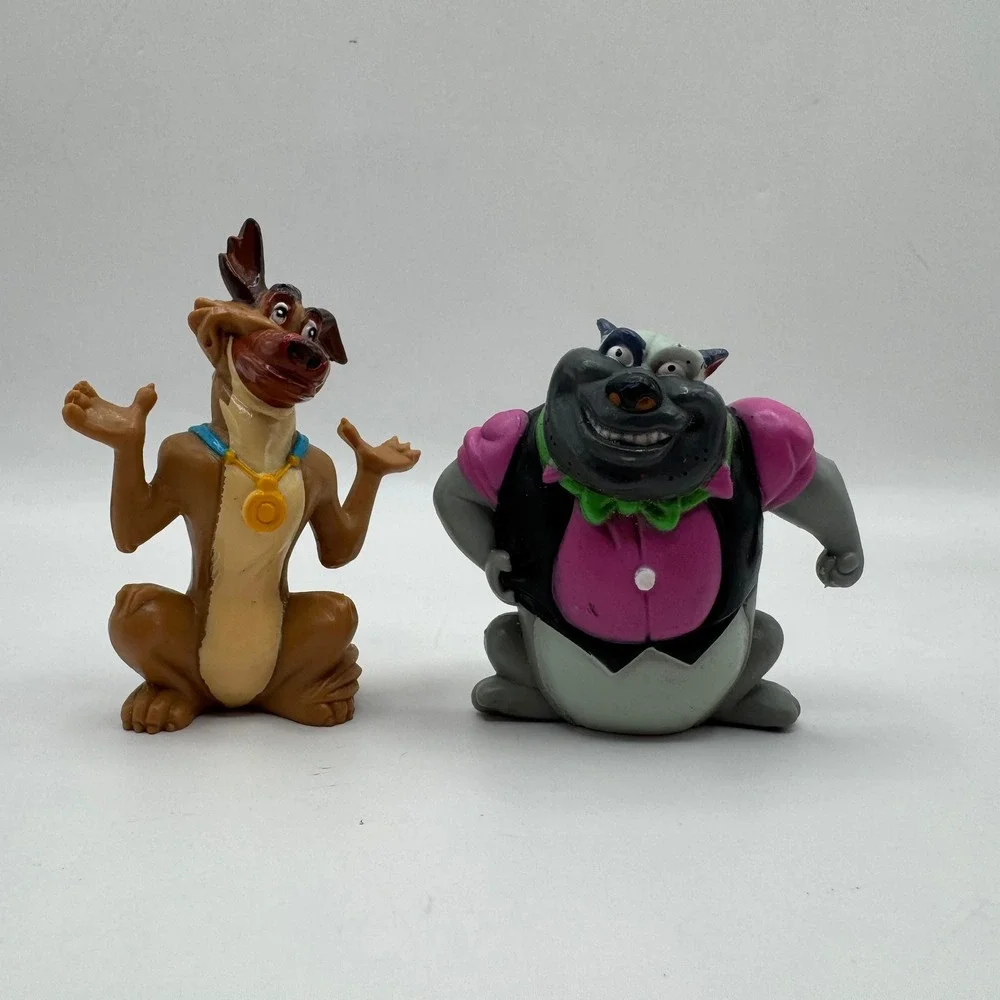 All Dogs Go to Heaven Toy Set 1989 Charlie & Carface PVC Figures Wendy's